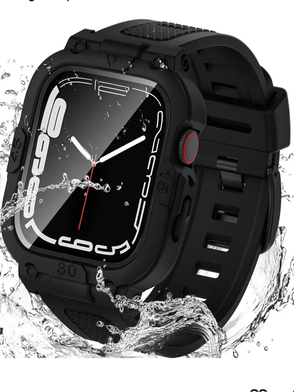 Band with Bumper Face Cover FITS: Apple Watch SE 3/SE 2/SE Series 6,5,4 (44mm)